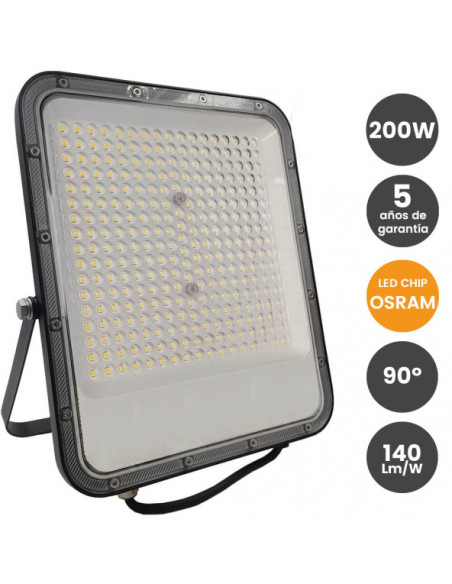 PROYECTORES 200W EXTERIOR 2700ºK IP65