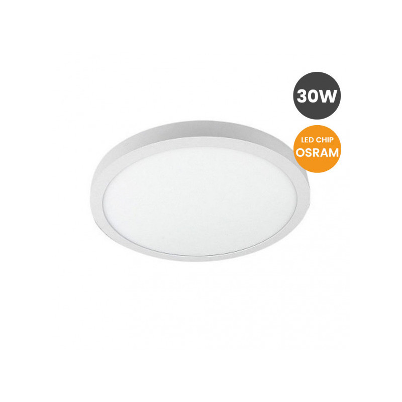 DOWNLIGHT REDONDO SUPERFICIE 30W CHIP OSRAM CCT