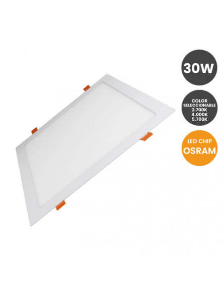 DOWNLIGHT 30W CUADRADO EMPOTRAR CCT  