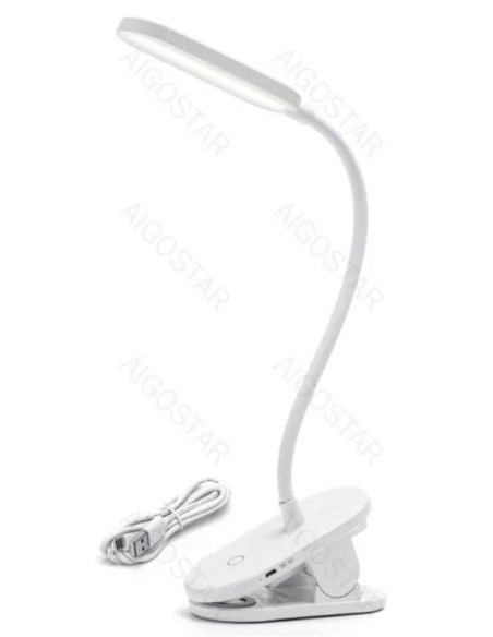 FLEXO BLANCO PINZA 3 7V RECARGABLE