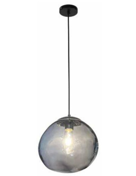 RONDA LAMPARA COLGANTE 1LxE27 BASE Y CABLE NEGRO