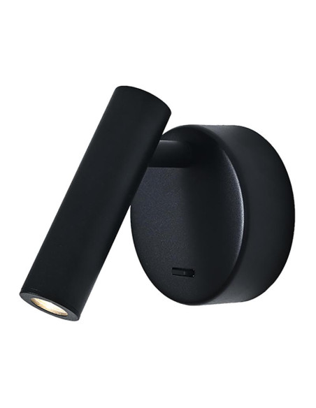 APLIQUE TARIFA II NEGRO MATE 3W  INTERRUPTOR 3000