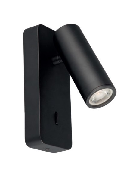  NOTTE  APLIQUE MINI GU10 NEGRO CON INTERRUPTOR