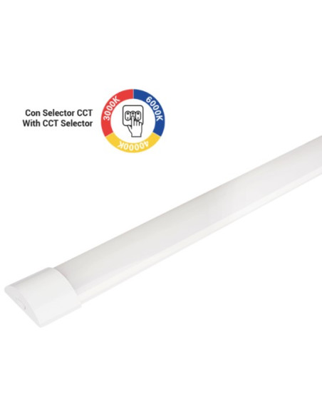 REGLETA LED BLANCA 60CM 18W CCT