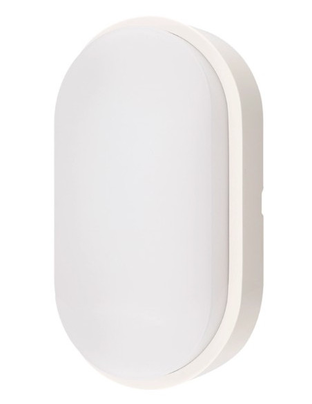 PLAFON  14W EXTERIOR OVAL IP65 BLANCO CCT