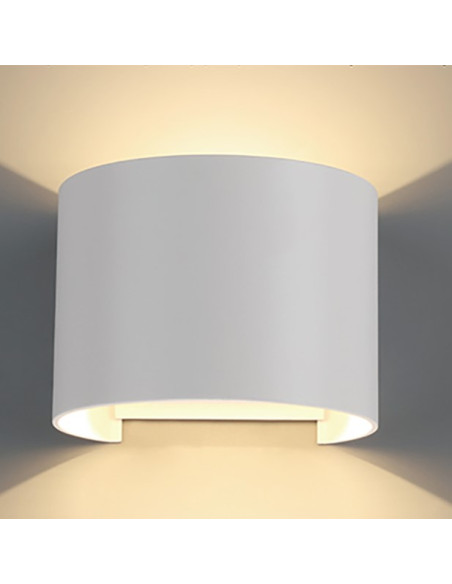 DAVOS APLIQUWE EXTERIOR 2X6W 2700 DIMABLE BLANCO