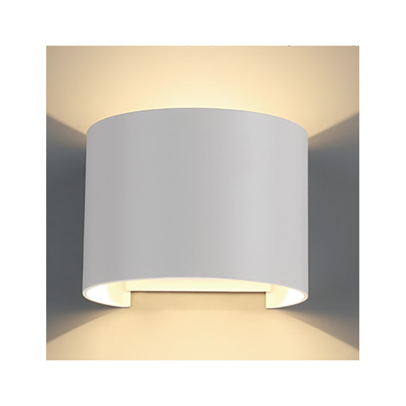 DAVOS APLIQUWE EXTERIOR 2X6W 2700 DIMABLE BLANCO