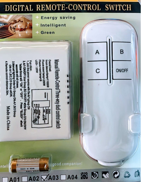 INTERRUPTOR 220V CON MANDO...