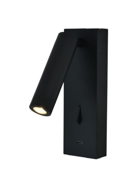 TARIFA III * APLIQUE LECTOR LED 3W 3000K NEGRO TYP