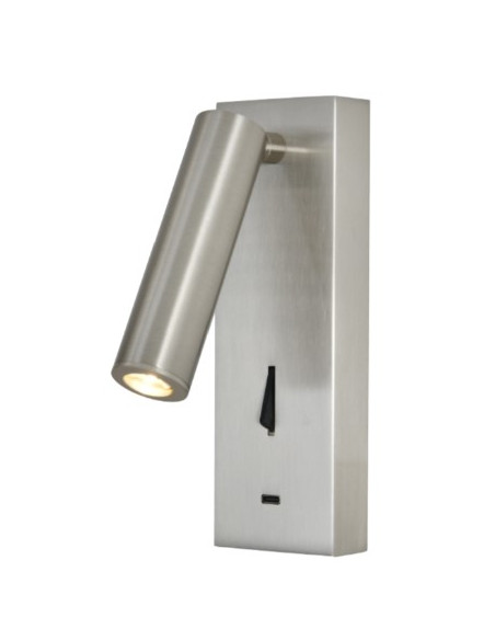 TARIFA III * APLIQUE LECTOR LED 3W 3000K NIQUEL SA