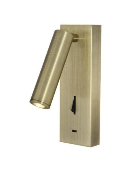 TARIFA III * APLIQUE LECTOR LED 3W 3000K CUERO