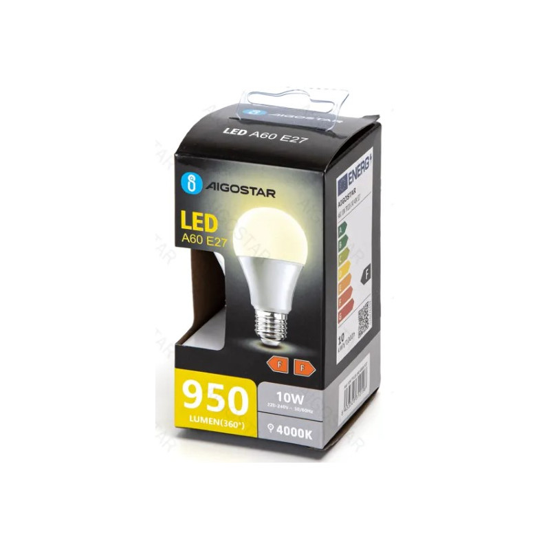 BOMBILLA 10W ESTANDAR BLANCA 4000`K