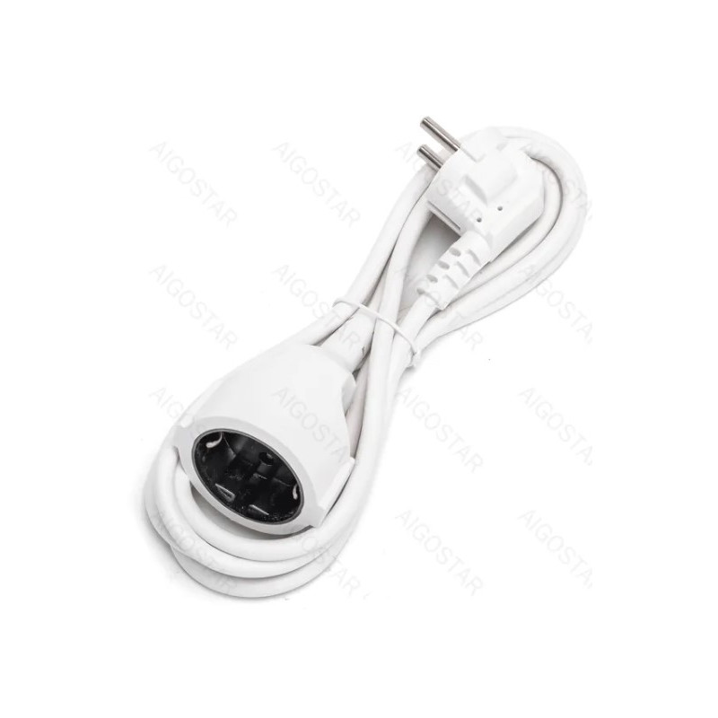 CABLE ALARGADOR 16A ALEMAN 3G  1 0mm  2m BLANCO