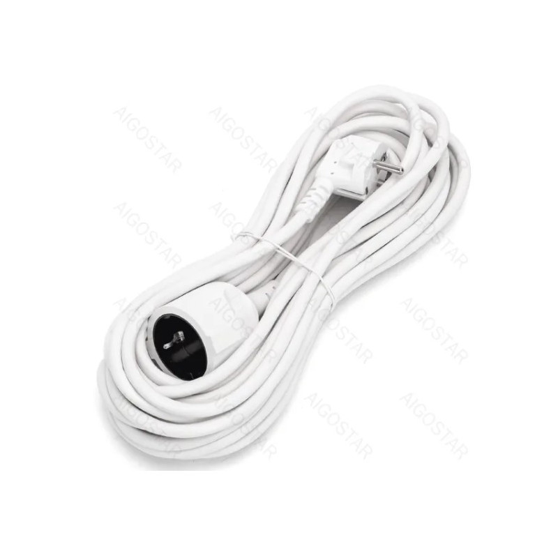 CABLE ALARGADOR 16A ALEMAN 3G  1 5mm  10m BLANCO