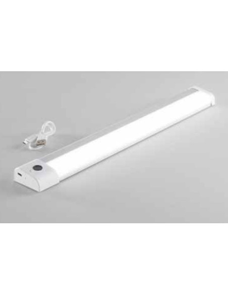 LED 1 7W SENSOR BLANCO PLATA RECARGABLE 3000K