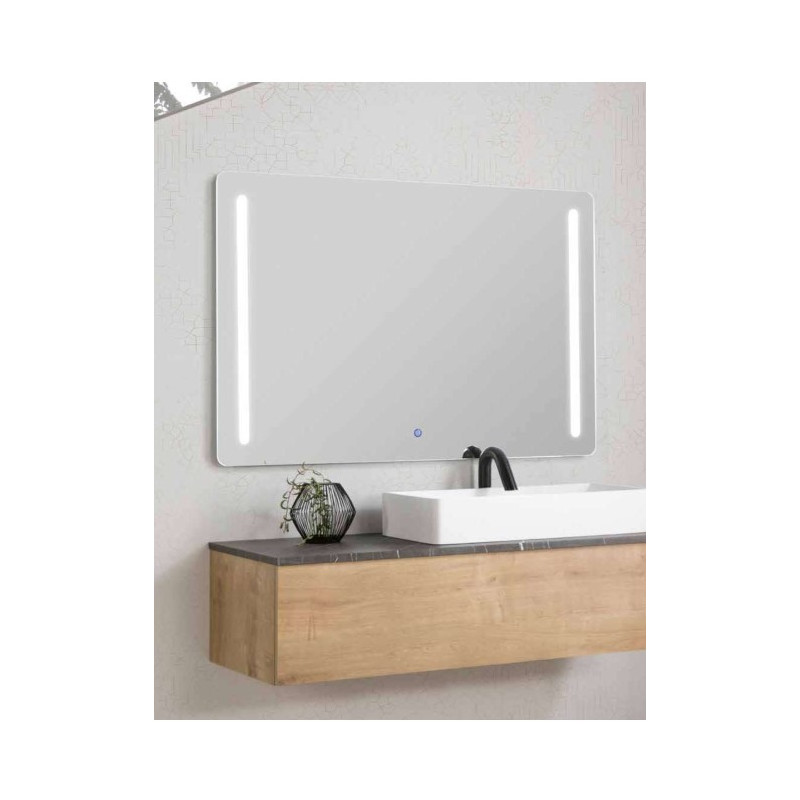 MAIA ESPEJO 80X80CM BAÑO IP44 CON LUZ 19W 230V