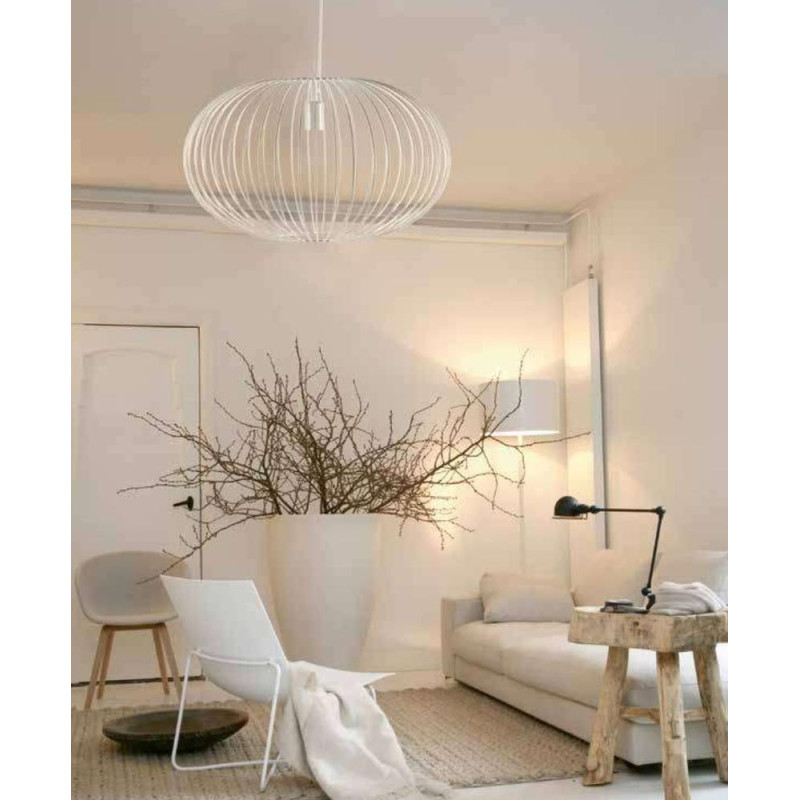 COLGANTE METAL BLANCO 60X35 5X100CM