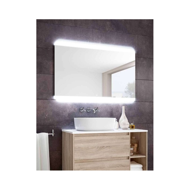 ADAM ESPEJO BAÑO100X80CM BAÑO IP44  230V LUZ 17 6W