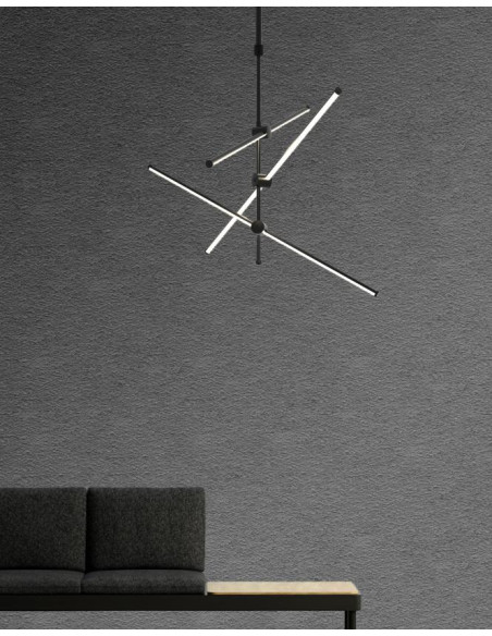 LAMPARA COLGANTE ELIA/S3N NEGRA 35W 3000W