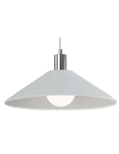 COLGANTE BLANCO CROMO 1xE27  NO INCLUIDA 