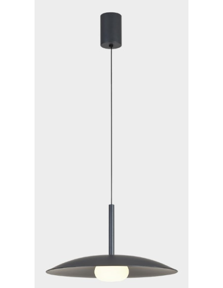 LIDIA * COLGANTE 1L LED 12W - GRIS OSCURO