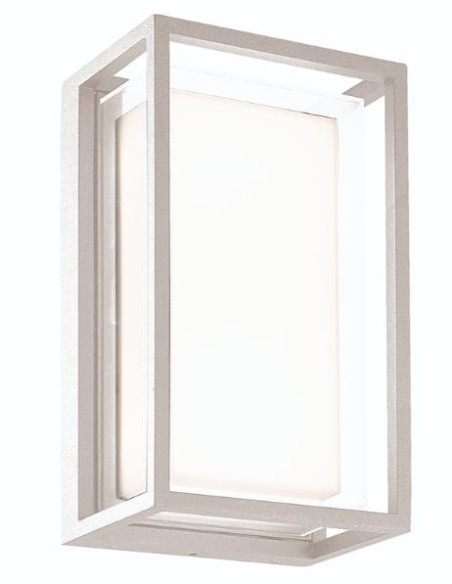 CHAMONIX * APLIQUE EXTERIOR BLANCO LED IP65 - 9W -