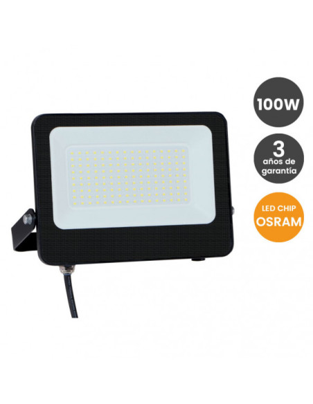 PROYECTOR 100W EXTERIOR C OSRAM NEGRO 4000ºK 140lm