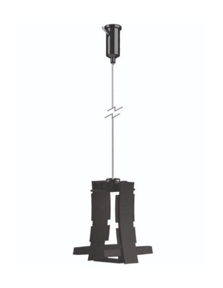 HANOK * CONEXIÓN INTERMEDIA NEGRA CON CABLE FIJACI