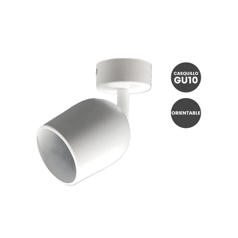 APLIQUE DE TECHO BLANCO ORIENTABLE PARA GU10