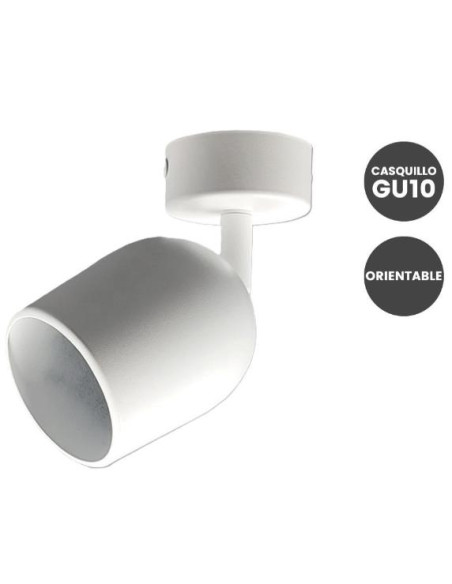 APLIQUE DE TECHO BLANCO ORIENTABLE PARA GU10