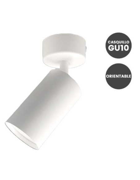 APLIQUE DE TECHO BLANCO ORIENTABLE 1L x GU10