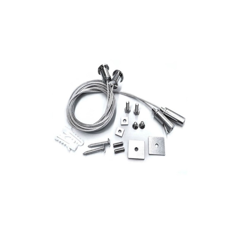 KIT COLGANTE UNIVERSAL PLATA CABLE DE 3 METROS