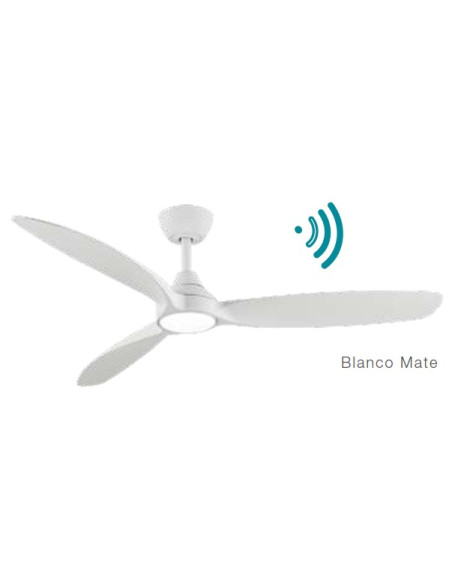 SEAFORTH VENTILADOR BLANCO  3 ASPAS CON LUZ 91 5CM