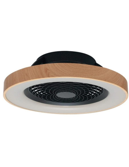 TIBET * VENTILADOR MADERA/NEGRO 35W PLAFON LED 70W