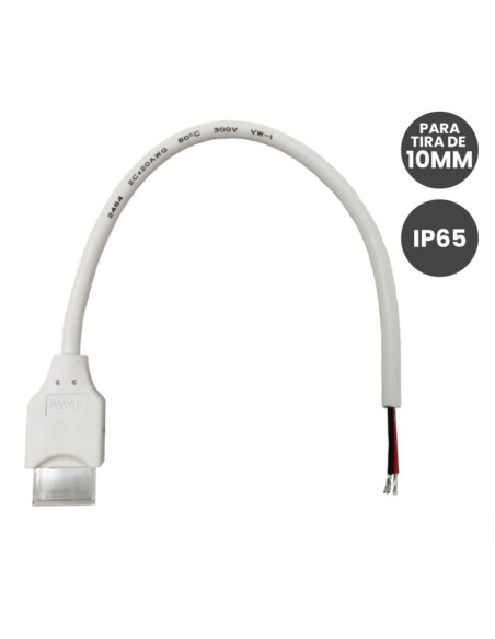 CONECTOR DE INICIO PARA TIRAS LED COB O SMD 10mm