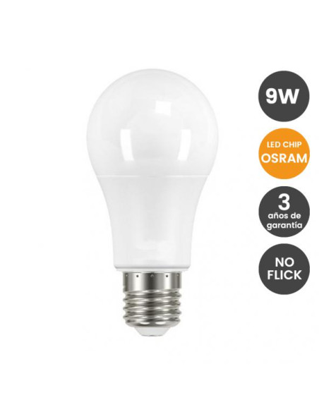 ESTANDAR 9W   CHIP OSRAM 6000º