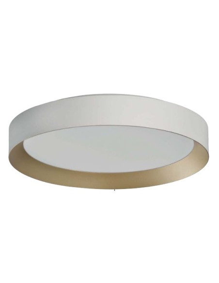 PLAFON 50W CCT REDONDO BLANCO ORO 60CM