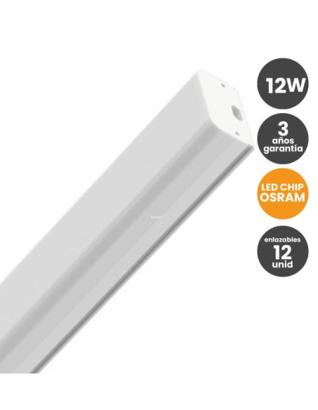 REGLETA 12W AUTOCONEXIONABLE 60CM C  OSRAM 4000ºK