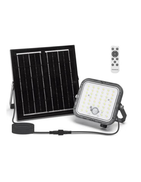 PROYECTOR 80W SOLAR GRIS CON SENSOR CCT 