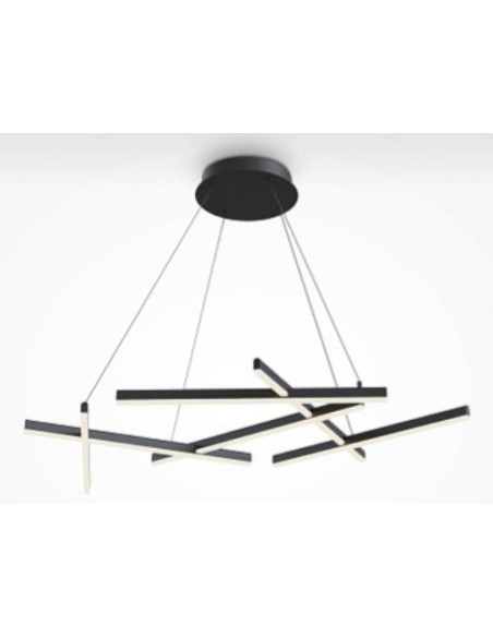LAMPARA COLGANTE LINE NEGRA 79W 3000K 