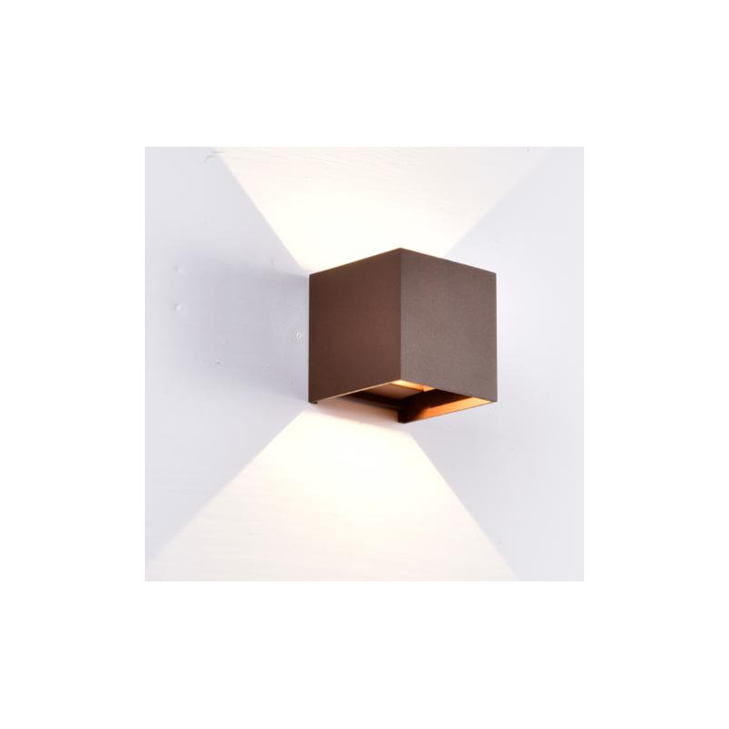 DAVOS APLIQUWE EXTERIOR 2X6W 2700 DIMABLE CORTEN