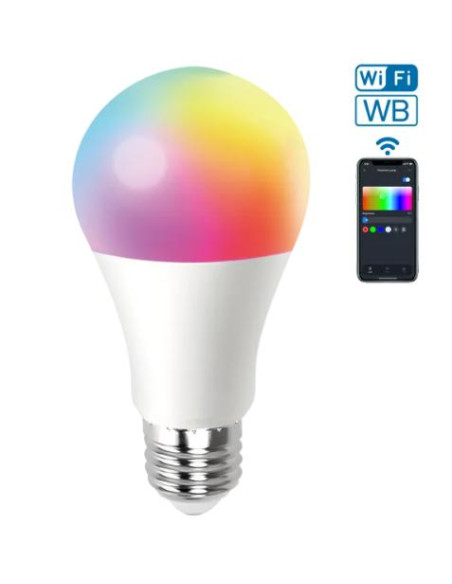 BOMBILLA A60 E27 12W RGB CCT WIFI WB