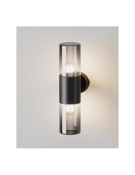 AMAS APLIQUE EXTERIOR IP54 GRAFITO 2xE27