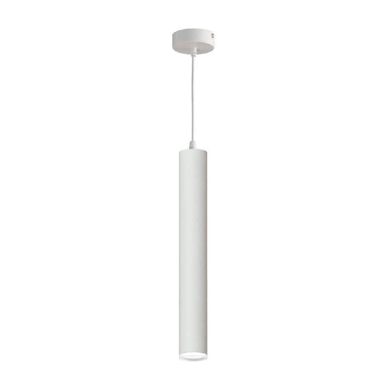 COLGANTE GU10 CILINDRO BLANCO 55mmx250mm