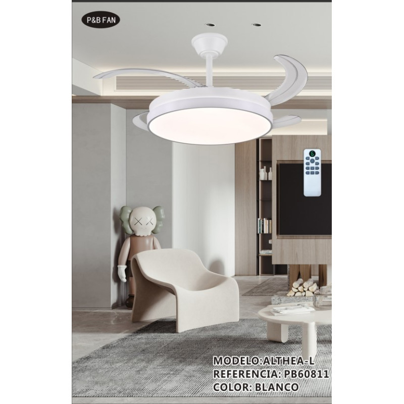ALTHEA L VENTILADOR 72W RECTRACTIL CCT BLANCO 