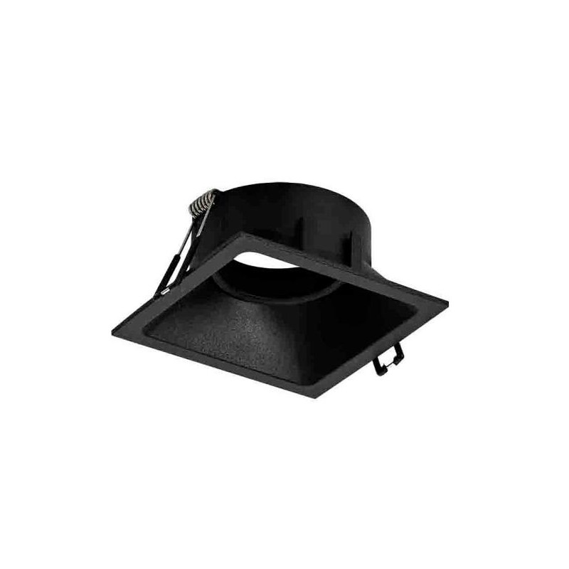 COMFORT GU10 EMPOTRABLE CUADRADO NEGRO