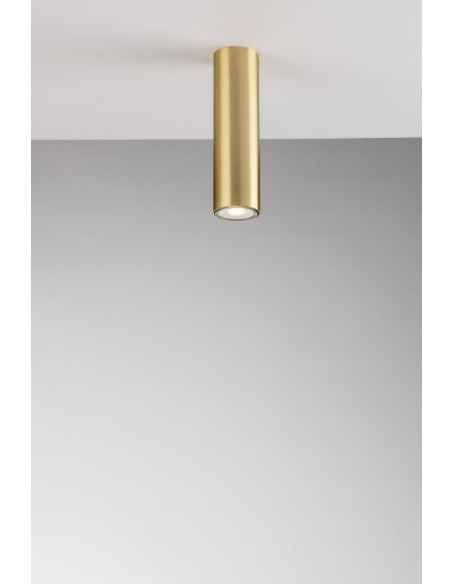 PLAFON 20 CM CILINDRO GU10 ORO