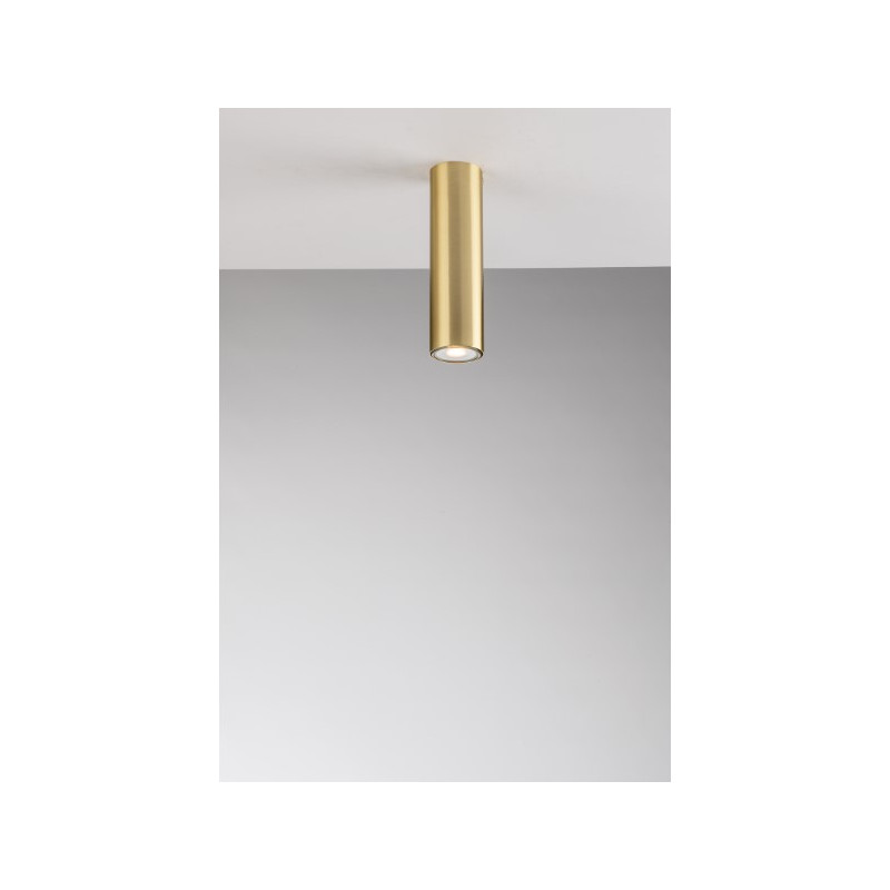 PLAFON 20 CM CILINDRO GU10 ORO
