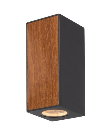 BERET * APLIQUE IP65 2L*GU10 GRIS OSCURO