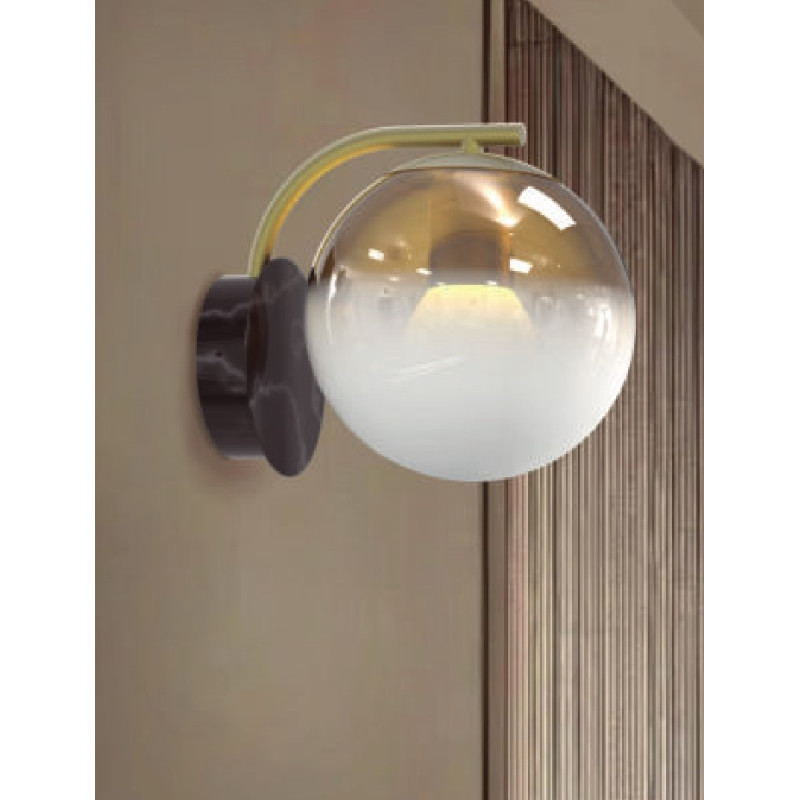 EVA APLIQUE E27 NEGRO ORO